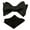 Black, variant on Alizeal Mens Paisley Jacquard Untied Bow Tie Pocket Square Set, White