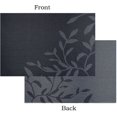 thumbnail image 2 of Juego de mesa de comedor para niños, tapete de plástico negro fácil de limpiar para mesa de comedor, tapete de vinilo tejido resistente al calor para exteriores, 6 unidades, 2 of 5