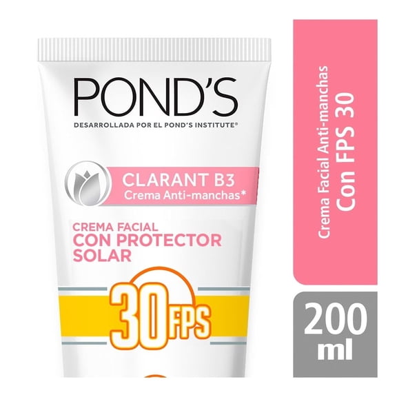 Crema facial anti-manchas Pond´s Clarant B3 con protector solar 30 fps 200 g