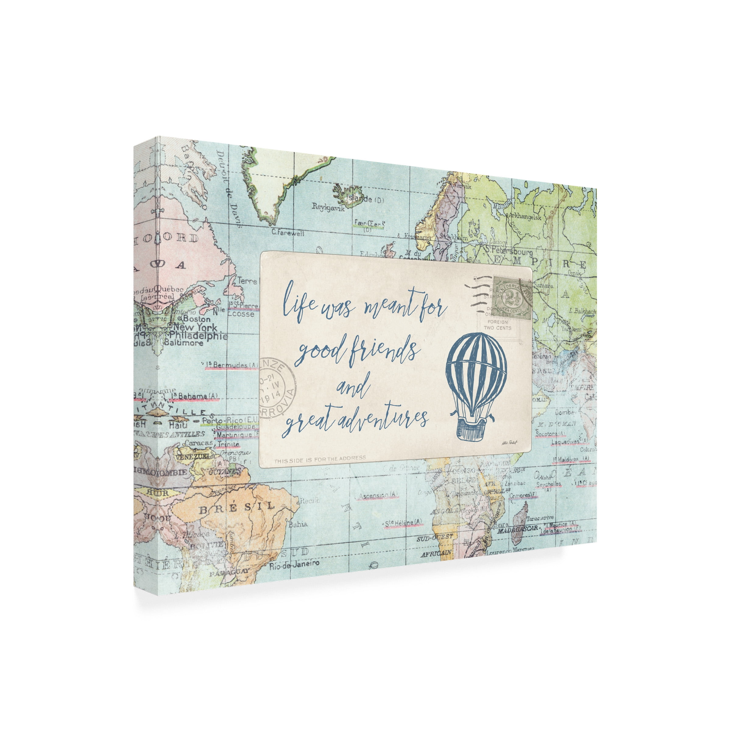 Katie Pertiet 'Travel Posts III' Canvas Art