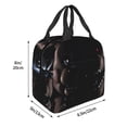 thumbnail image 5 of Lsque Five Nights At Freddy'S Print Insulated Lunch Bag with Thick Aluminum Foil Lunch Tote Bag with Front Pocket for Men and Women, Ideal for Work, School, Picnics, and Travel, 5 of 8