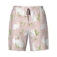 thumbnail image 5 of Rocae Cute Rabbit for Men's Swim Trunks Quick Dry With Two Side Pockets and One Lined Patch PocketMedium, 5 of 9