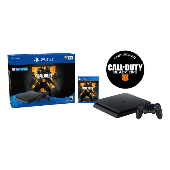 Pre-Owned Sony PlayStation 4 1TB Slim System, w/ Call of Duty: Black Ops 4, 3003223