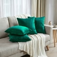 thumbnail image 2 of Home Soft Things Pleated Velvet 4 Piece Throw Pillow Cover Set - Sapphire - 20" x 20", 2 of 6