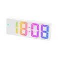 thumbnail image 1 of Inteprter Reloj despertador electrónico LED de pantalla grande Reloj elegante con brillo ajustable Reloj despertador digital Decoración del hogar Estilo 6, 1 of 5