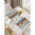 thumbnail image 5 of Blue Brown Placemats Set of 6, Farmhouse Rustic Wooden Plank Board Placemats for Dining Table, Place Mats for Kitchen Tabletop, Waterproof Wipeable Dining Table Mats Set, 5 of 9