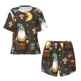 thumbnail image 4 of Picia Gnome Insect Frog Pajamas Sets for Women Soft Short-Sleeved Pjs with Lounge Shorts Two Piece Sleepwear-Large, 4 of 9