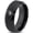 Black Bevel Tungsten, variant on Tungsten Deer Hunter Hunting Elk Band Ring 8mm Men Women Comfort Fit Gray Step Bevel Edge Brushed Polished