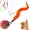 A1 Red, variant on Geamen Interactive Cat Toys with Bird Sounds & 3 Speed Modes, Rechargeable Automatic Moving Cat Toy with 3 Tails, Fast Charging Smart Rolling Ball for Indoor Cats to Chase Play on Hard Floor Carpet