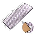 thumbnail image 3 of Violet Block Hallway Runner Rug 2'X6' Non-Slip Washable Carpet Runner Kitchen Entryway Laundry Bedroom, 3 of 7