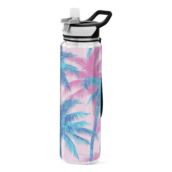BZSMCE Sport Bottle Palm Paradise Outdoor sports Water Bottle Size: 10.4x3in