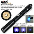 thumbnail image 3 of GING UV FLASHLIGHT 365nm Pen LED UV Light Pocket Light Black Light UV Torch AAA Battery for Glue,Pet Urine, Counterfeit Money, Resin… (D11-365nm)…, 3 of 9