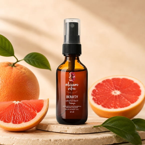 Aceite Para Cabello y Cuerpo Con Aceite Esencial De Toronja 60 ml