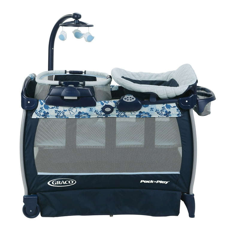 Graco Pack n Play Nearby Seat Playard Tessa Blue Unisex Walmart