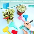 thumbnail image 4 of HOMEIORA Green Plant labels, 100 Pcs 6 x 10cm Plastic Plant T-Type Tags Nursery Garden Labels, 4 of 6