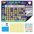 thumbnail image 3 of ziyahi Children Behavior Star Reward Chore Chart with Full Lodestone Dry Dinosaur Self-discipline Form Sticker for Home, 3 of 9