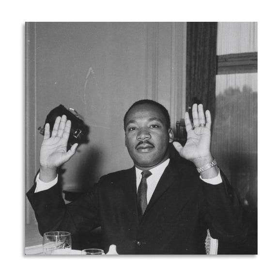 Martin Luther King Jr. Famous Poster Gifts Canvas Painting Poster Wall Art Decorative Picture Prints Modern Decor 28x28inch(70x70cm)