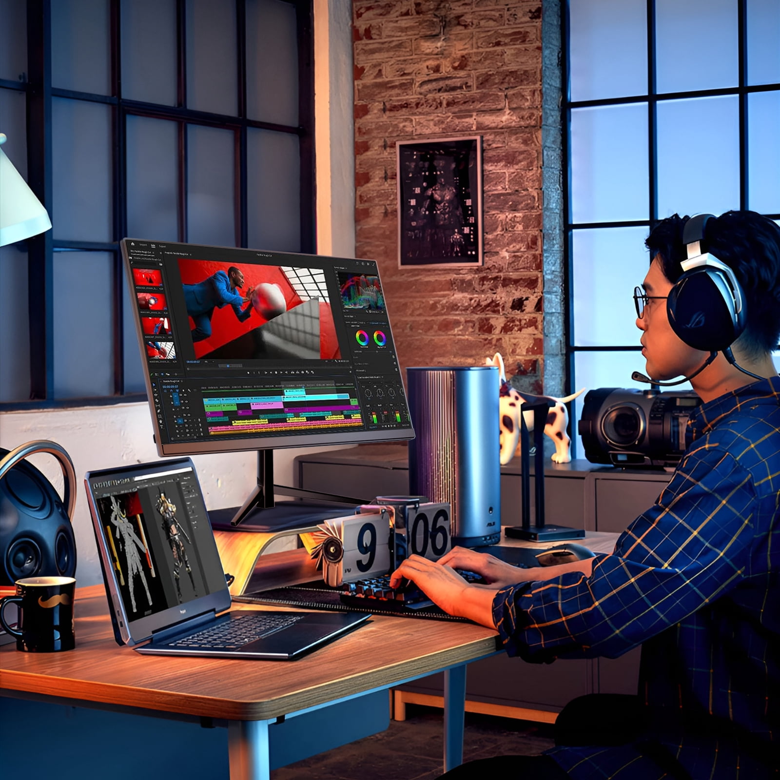 REHISK 24" 180Hz Gaming Computer Monitor FHD 1080P fast 1ms response time FreeSync Compatible G-sync gaming monitors Compatible with HDMI Eye Care Ultra Low-Blue Light