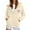 Beige, variant on Luwomo Womens Casual Jackets Winter Warm Zip Up Hooded Long Sleeve Sweatshirt Cozy Lined Pullover Soft Outdoor Athletic with Pockets Tops Beige,L