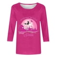 thumbnail image 4 of Vetsdori Tops for Women Three Quarter Sleeve Trendy Pullover Dressy,Graphic Crewneck Tunic Summer Juniors Blouses Gift, 4 of 4