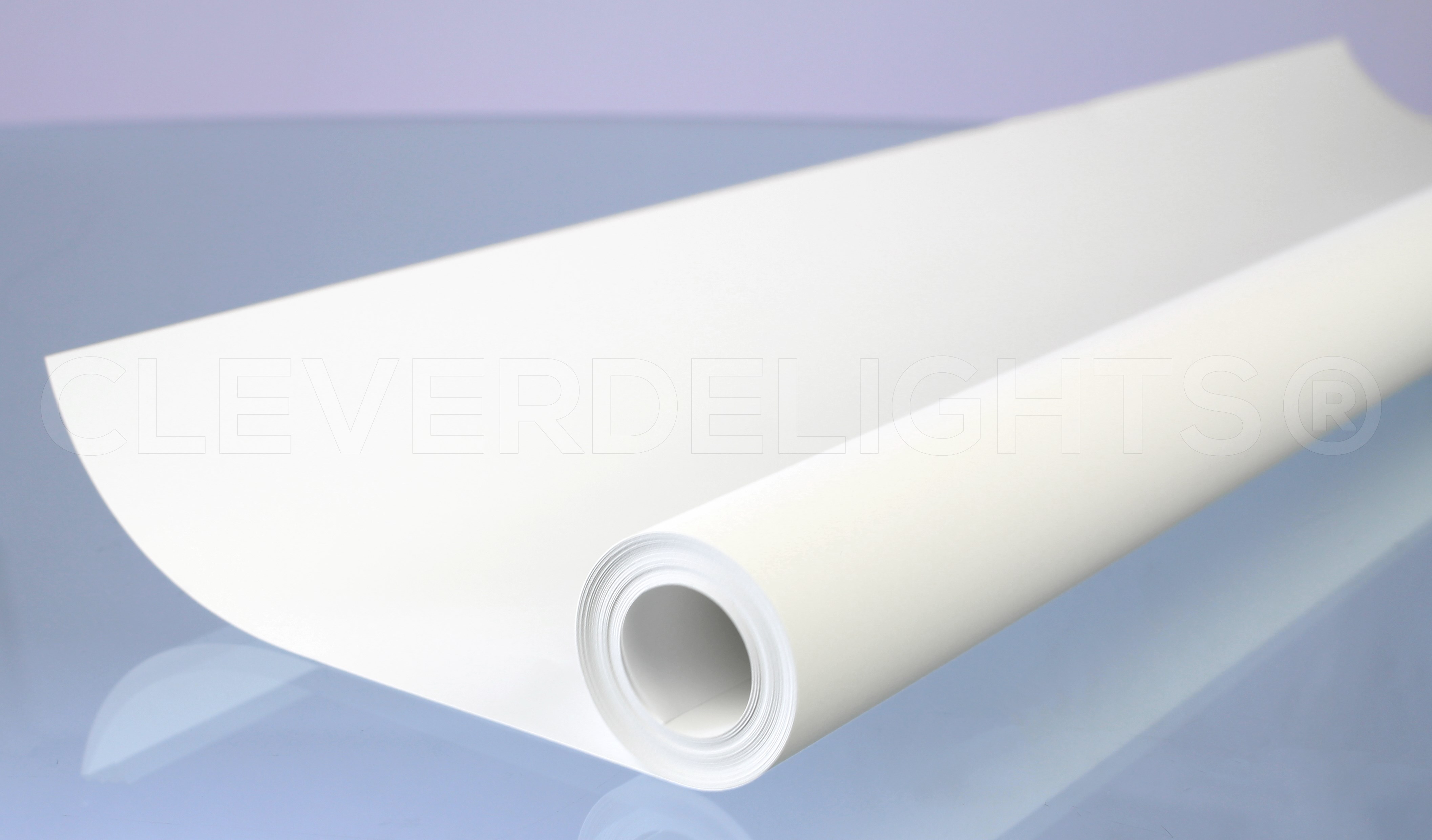 CleverDelights Matte White Wrapping Paper - 30 x 50Ft (125 SqFt) Bulk Roll  - Premium Gift Wrap Paper