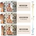 thumbnail image 4 of VEANERWOOD Makeup Vanity Desk Sets with Mirror 3 Lighting Color, Modern Dressing Table Set with 2 Large Drawers, Power Strip, Stool for Women Girls Bedroom, 4 of 8