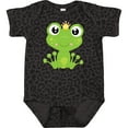 thumbnail image 3 of Inktastic Cute Frog, Green Frog, Frog Princess, Crown Girls Baby Bodysuit, 3 of 5