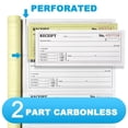thumbnail image 3 of 6-Pack Large Cash & Rent Receipt Books, Better Office Products, 2-Part Carbon..., 3 of 8