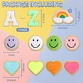 thumbnail image 2 of Parches adhesivos de chenilla con letras Urradia, 64 unidades de la A a la Z, 2 paquetes, 2 of 7