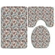 thumbnail image 1 of Juego de alfombras de baño de 3 piezas ABPHQTO motivos paisley y tribales, 1 of 2