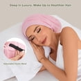 thumbnail image 2 of Gorro de Seda Mulberry NatureKess 22 Momme Ajustable Rosa, 2 of 8