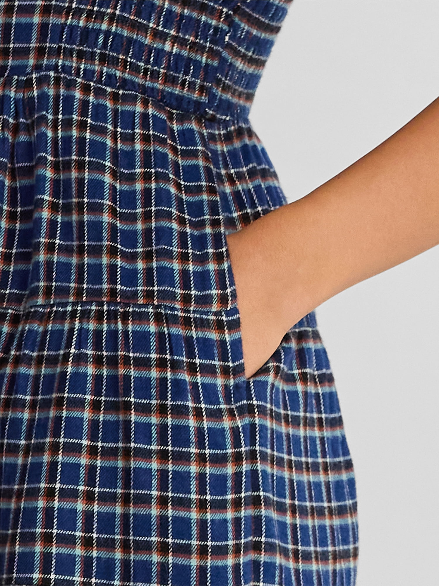 No Boundaries Woven Flannel Dress, Women's
