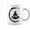 Black, variant on Zen Buddhism Inspired Enso Cosmic Yoga Meditation Art Accent Mug
