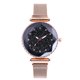 thumbnail image 1 of Mujeres Niñas Reloj de Cuarzo Ronda Dial Net Cinturón Elegante Casual Reloj de Pulsera Oro Rosa, 1 of 3