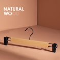 thumbnail image 3 of Solid Wood Trousers Rack/Home Clothes Clip/Multi-Function Hanger With Clips, 3 of 6