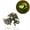 Ancient bronze yellowish green, variant on Halloween glow-in-the-dark vintage Lizard Ring