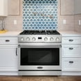 thumbnail image 4 of Cosmo 36 in. Lumin Collection 6.0 cu. ft. Gas Range with 6 Sealed Gas Burners and Convection Oven in Stainless Steel, 4 of 10