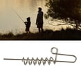 thumbnail image 2 of 50Pcs Fishing Baits Screw Needle Spring Lock Stitches Spring Fixed Needle Crank Hooks Soft Lures Keeper Crank Hook Pin, 2 of 10