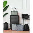 thumbnail image 6 of 3 Piece Luggage Sets 20/24/28 inch Travel Suitcase Set with 7PCS Organizer Bags, Black, 6 of 13