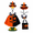 Black Orange, variant on Halloween Porch Goose Outfit,23 Inch Large Lawn Geese Statue Clothes,Cute Hat Pumpkin Dress Outdoor Patio Yard Decor,Spooky Fall Holiday Costume for Garden Bird Apparel Accessories