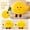 A and B, variant on 2PCS Lemon Stuffed Animal, 15.75 in Fruit Lemon Plush, Cute Yellow Food Plush Toys for Room Decor Gifts (Yellow)