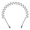 thumbnail image 2 of Metal Hair Bands,Wavy Hair Hoop Unisex Black Wavy Headband Slicked Back Headband Non Slip Sports Hairband for Women Men Headbands, 2 of 8