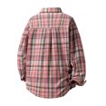 thumbnail image 3 of Button-Down Shirts for Men with Pocket and Collared Long Sleeve Shackets T-Shirts Mens Casual Plaid Printed Office Work Shirt Tops, 3 of 3