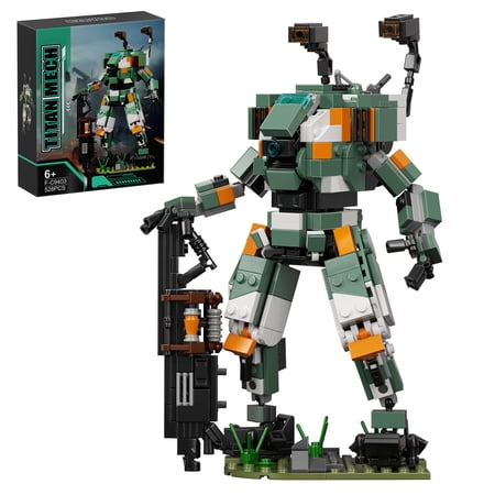 BT-7274 Vanguard-Class Titan Mech Building Kit,Anime Game Mecha Robot Action Figures Model Toy,Collectible Mechina Armor Building Block Set Gift for Kids Adult Fans (528 PCS)