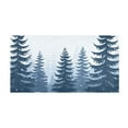 thumbnail image 3 of Bath Mat Soft Plush Non-Slip Absorbent Bathroom Rugs 39"x20" Trees Forest Snow, 3 of 8