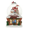 "6"" Santa on the Chimney with Christmas Gifts Music Box Snow Globe"