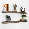 thumbnail image 1 of Willow & Grace Tom 36 Inch Floating Shelves, Dark Walnut, Set of 2, 1 of 11