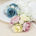 thumbnail image 4 of Travelwant Wrist Flower Corsage Champagne Handmade Ribbon Rose Hand Flower Bridal Leaves Wristlet Wedding Prom Party Beach Festival Photography for Women and Girls, 4 of 7