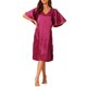 thumbnail image 2 of Noche de satén para mujeres Inspire Chic, vestido de dormir de manga corta acampanada, camisón, bata de noche S rojo profundo, 2 of 6
