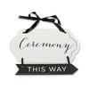 Classic Gold Foil Directional Ceremony Sign